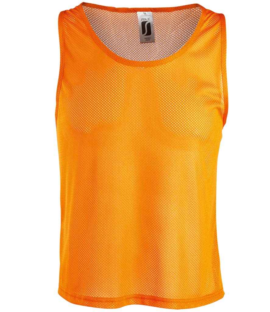 SOL'S Anfield Bib in Orange by SOL'S — Custom branded clothing by Print Press, featuring premium embroidery produced in our specialist print lab in the UK.