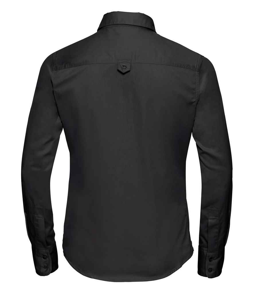 Russell Collection Ladies Long Sleeve Classic Twill Shirt in by Russell — Custom branded clothing by Print Press, featuring premium embroidery produced in our specialist print lab in the UK.