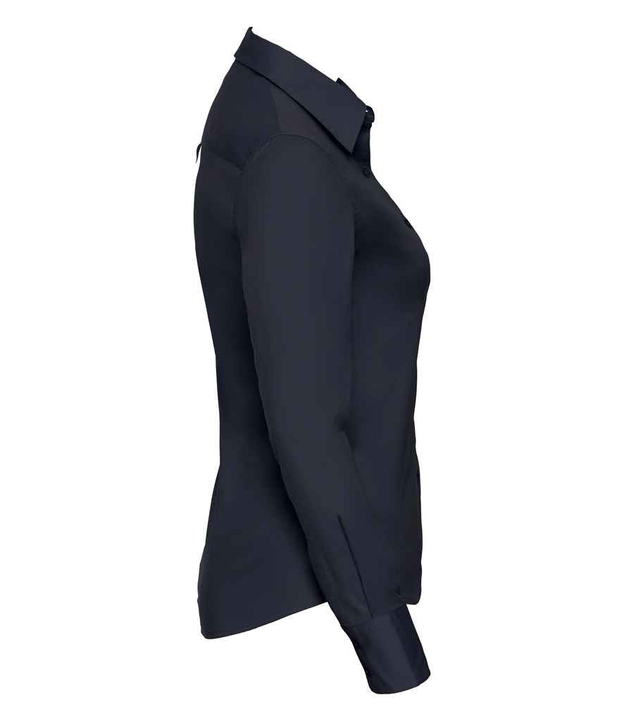 Russell Collection Ladies Long Sleeve Classic Twill Shirt in by Russell — Custom branded clothing by Print Press, featuring premium embroidery produced in our specialist print lab in the UK.