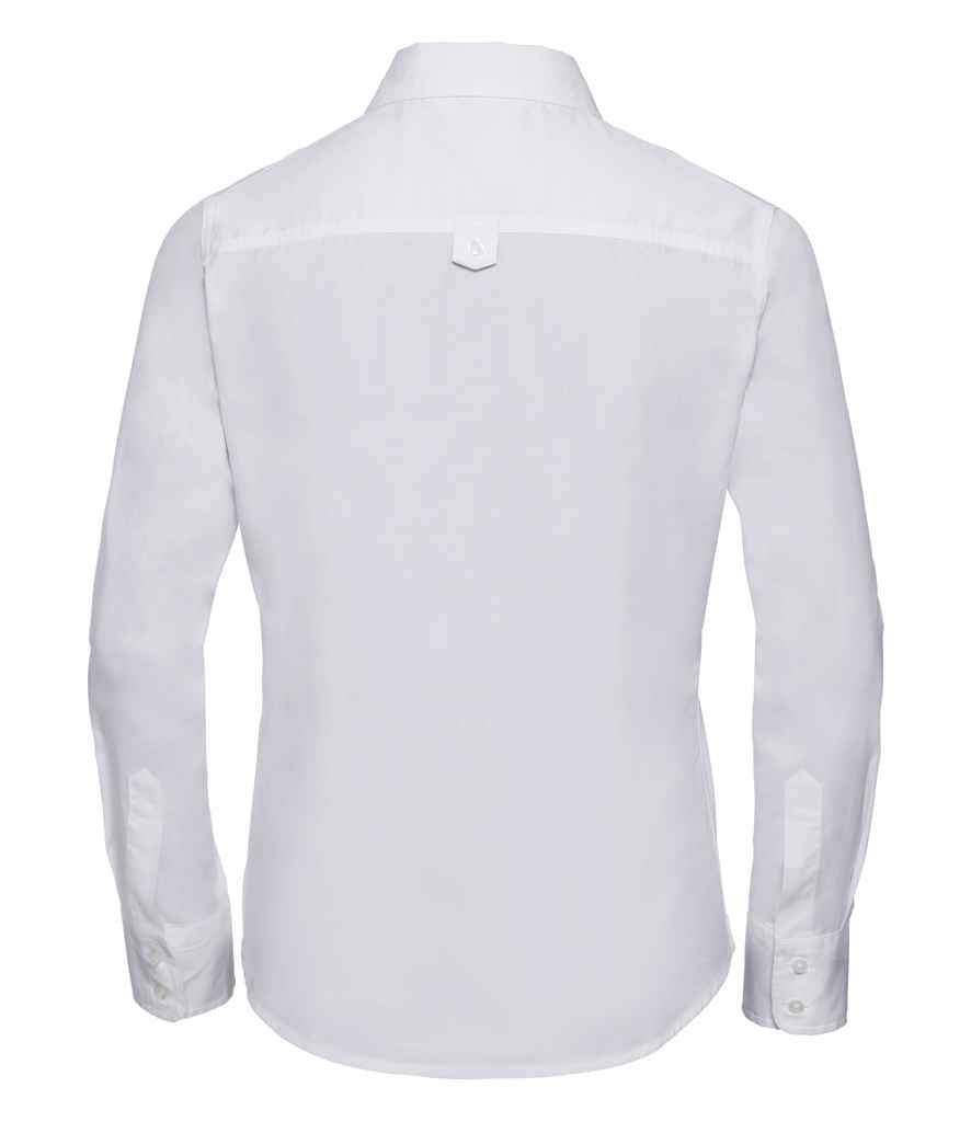 Russell Collection Ladies Long Sleeve Classic Twill Shirt in by Russell — Custom branded clothing by Print Press, featuring premium embroidery produced in our specialist print lab in the UK.