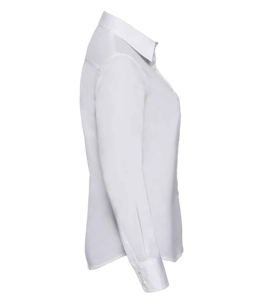 Russell Collection Ladies Long Sleeve Classic Twill Shirt in by Russell — Custom branded clothing by Print Press, featuring premium embroidery produced in our specialist print lab in the UK.