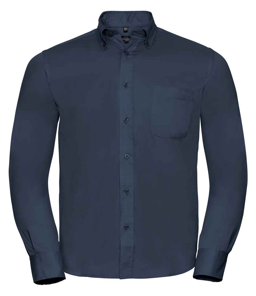 Russell Collection Long Sleeve Classic Twill Shirt in by Russell — Custom branded clothing by Print Press, featuring premium embroidery produced in our specialist print lab in the UK.