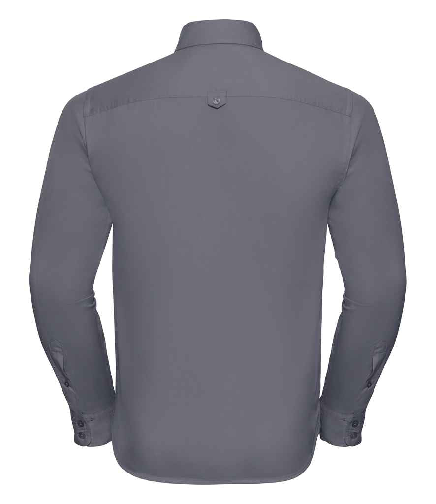Russell Collection Long Sleeve Classic Twill Shirt in by Russell — Custom branded clothing by Print Press, featuring premium embroidery produced in our specialist print lab in the UK.