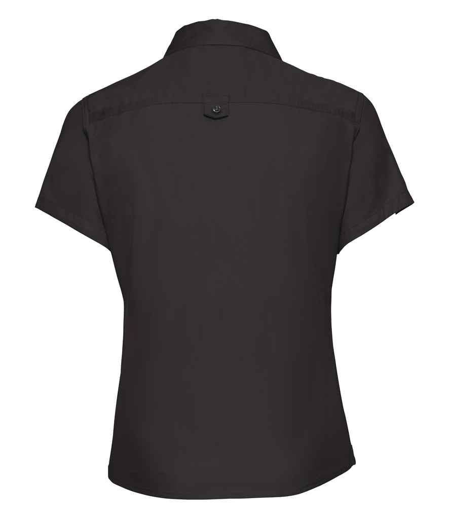 Russell Collection Ladies Short Sleeve Classic Twill Shirt in by Russell — Custom branded clothing by Print Press, featuring premium embroidery produced in our specialist print lab in the UK.