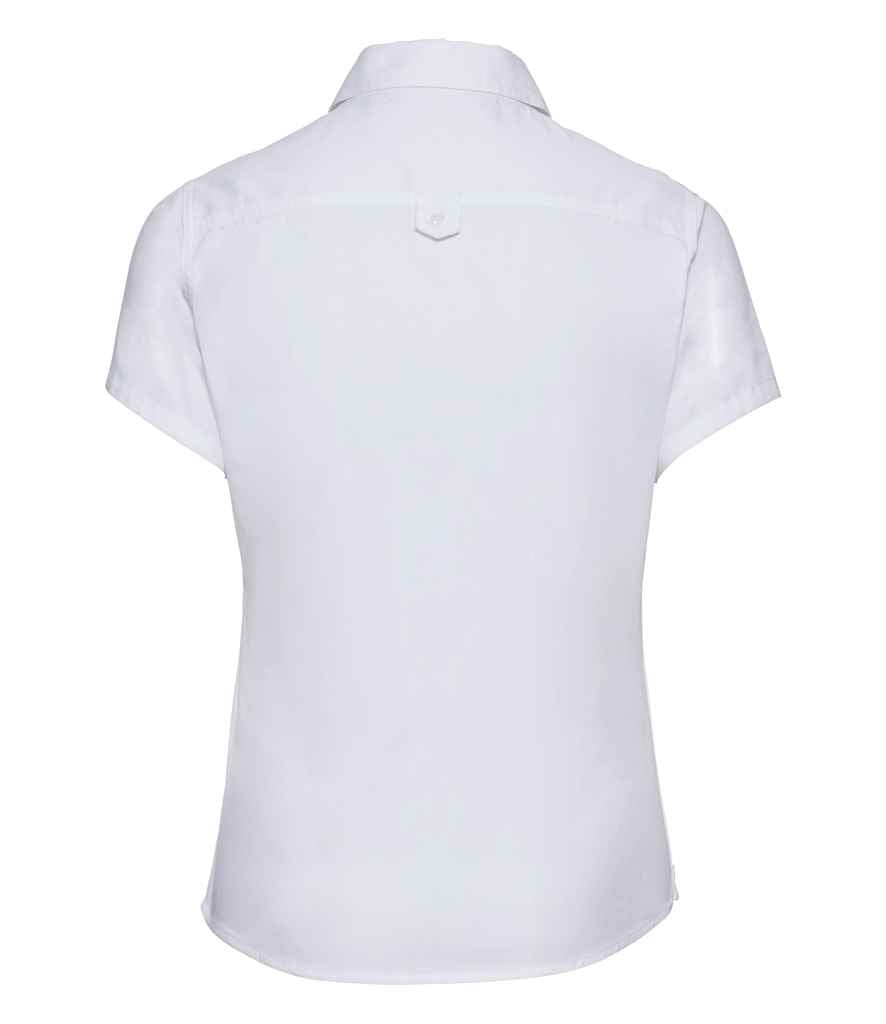 Russell Collection Ladies Short Sleeve Classic Twill Shirt in by Russell — Custom branded clothing by Print Press, featuring premium embroidery produced in our specialist print lab in the UK.