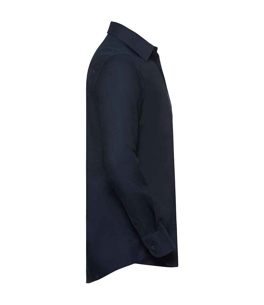 Russell Collection Long Sleeve Tailored Oxford Shirt in by Russell — Custom branded clothing by Print Press, featuring premium embroidery produced in our specialist print lab in the UK.
