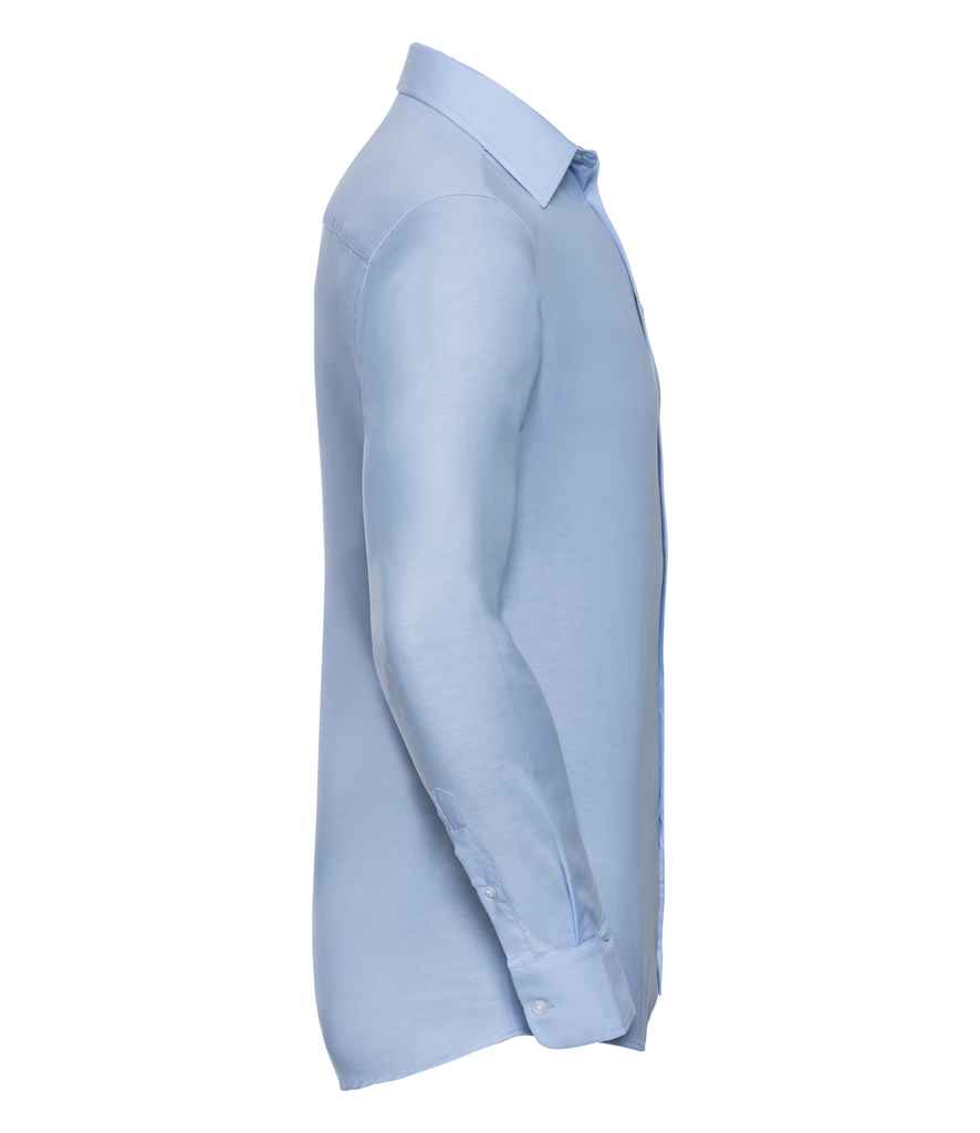 Russell Collection Long Sleeve Tailored Oxford Shirt in by Russell — Custom branded clothing by Print Press, featuring premium embroidery produced in our specialist print lab in the UK.
