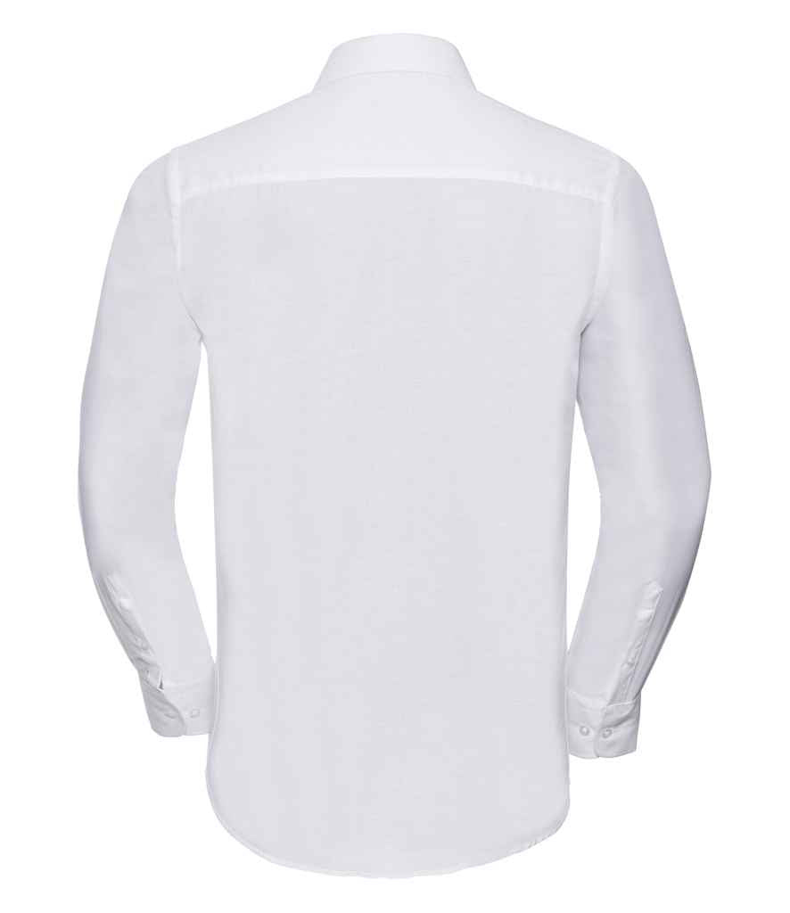 Russell Collection Long Sleeve Tailored Oxford Shirt in by Russell — Custom branded clothing by Print Press, featuring premium embroidery produced in our specialist print lab in the UK.