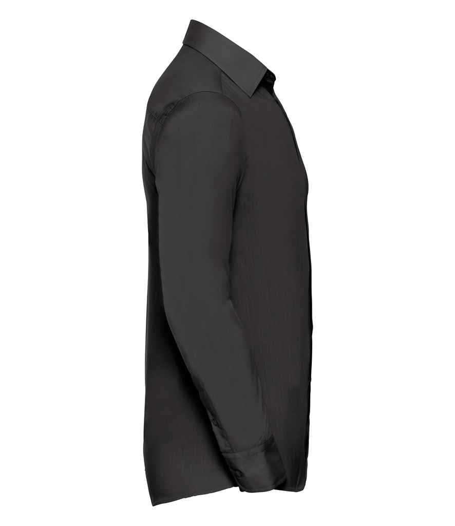Russell Collection Long Sleeve Tailored Poplin Shirt in by Russell — Custom branded clothing by Print Press, featuring premium embroidery produced in our specialist print lab in the UK.
