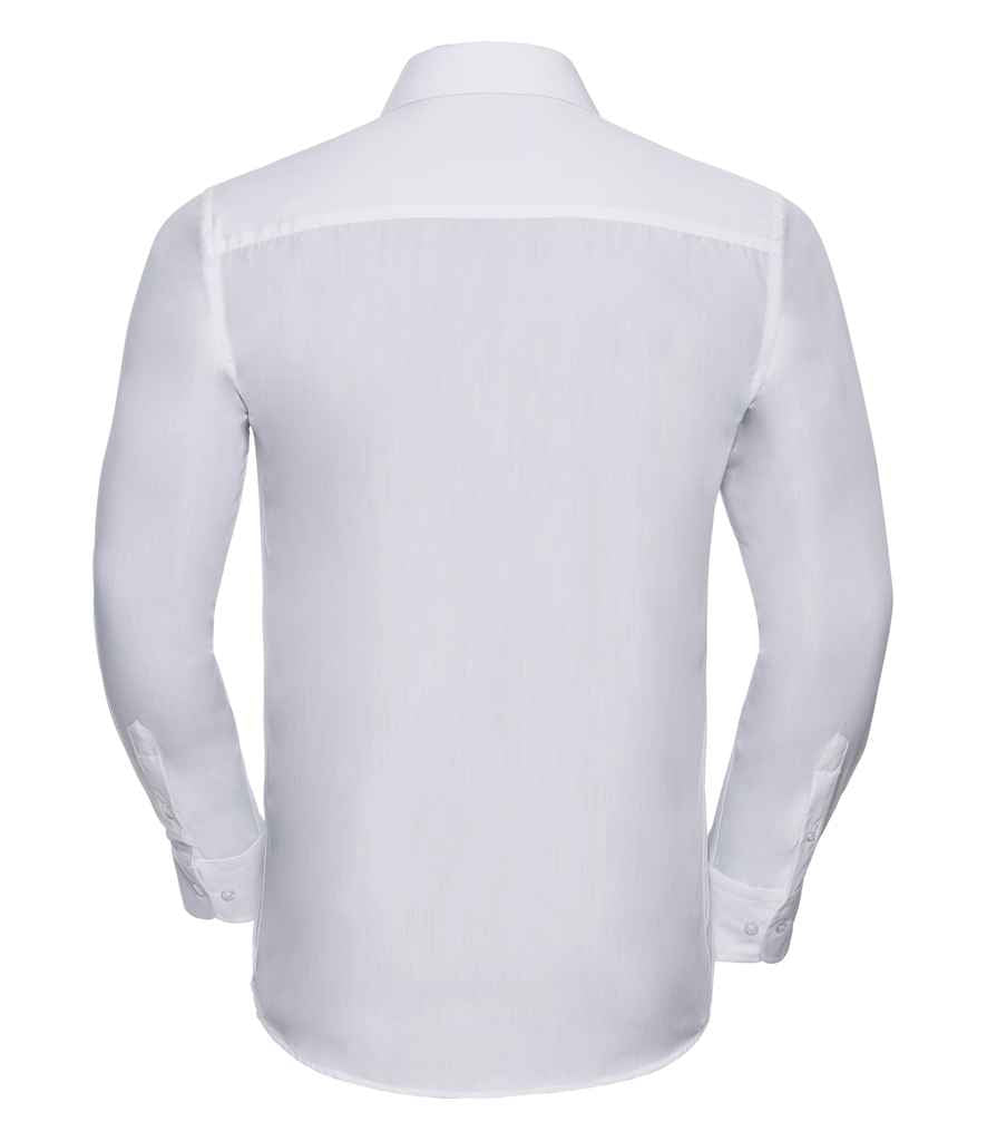 Russell Collection Long Sleeve Tailored Poplin Shirt in by Russell — Custom branded clothing by Print Press, featuring premium embroidery produced in our specialist print lab in the UK.
