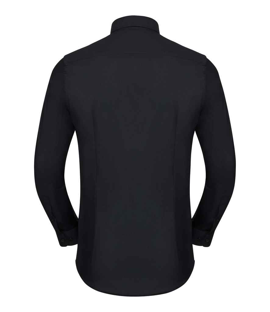 Russell Collection Tailored Long Sleeve Oxford Shirt in by Russell — Custom branded clothing by Print Press, featuring premium embroidery produced in our specialist print lab in the UK.