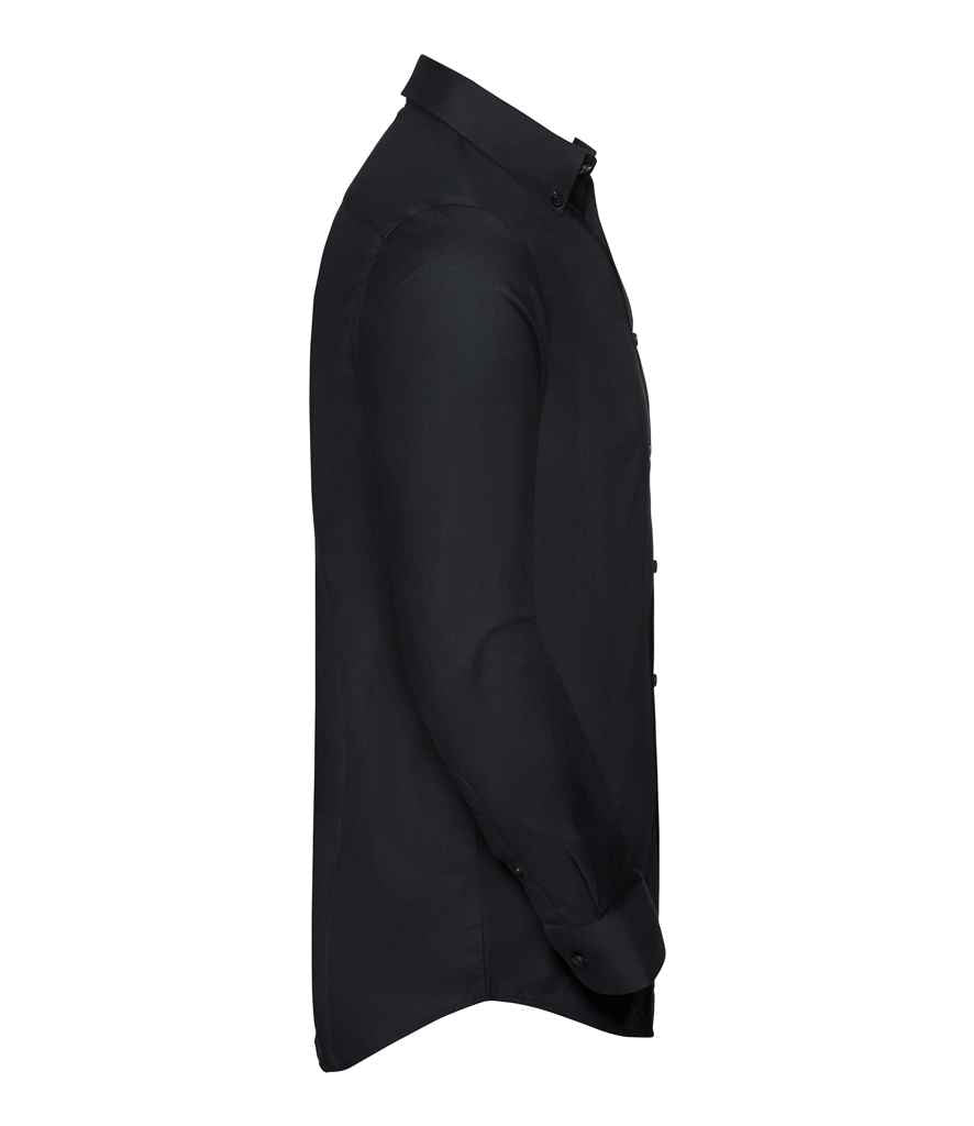 Russell Collection Tailored Long Sleeve Oxford Shirt in by Russell — Custom branded clothing by Print Press, featuring premium embroidery produced in our specialist print lab in the UK.