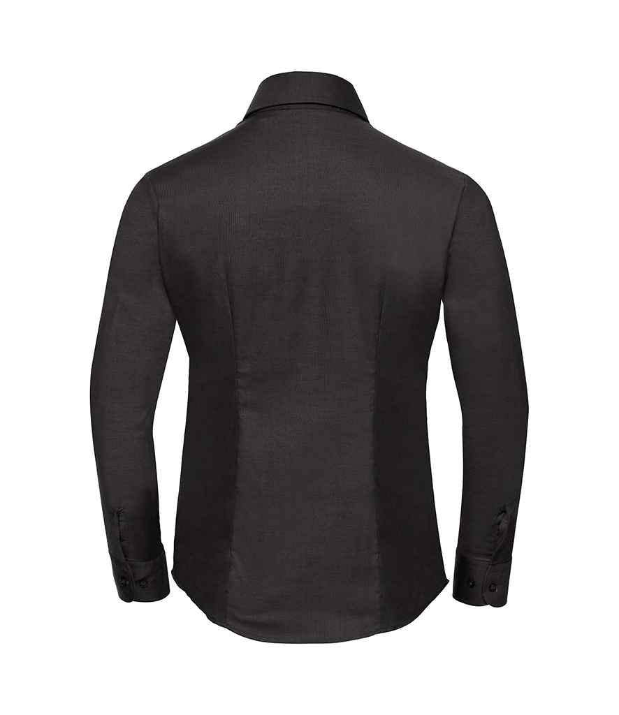 Russell Collection Ladies Long Sleeve Easy Care Oxford Shirt in by Russell — Custom branded clothing by Print Press, featuring premium embroidery produced in our specialist print lab in the UK.