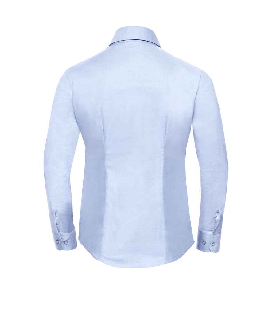 Russell Collection Ladies Long Sleeve Easy Care Oxford Shirt in by Russell — Custom branded clothing by Print Press, featuring premium embroidery produced in our specialist print lab in the UK.