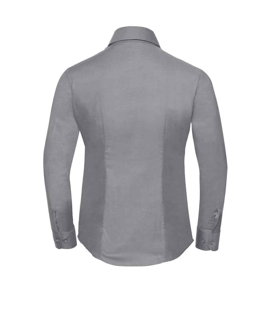 Russell Collection Ladies Long Sleeve Easy Care Oxford Shirt in by Russell — Custom branded clothing by Print Press, featuring premium embroidery produced in our specialist print lab in the UK.