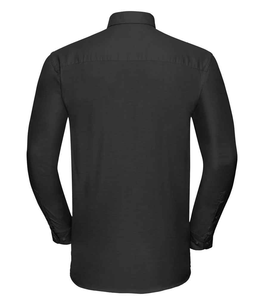Russell Collection Long Sleeve Easy Care Oxford Shirt in by Russell — Custom branded clothing by Print Press, featuring premium embroidery produced in our specialist print lab in the UK.