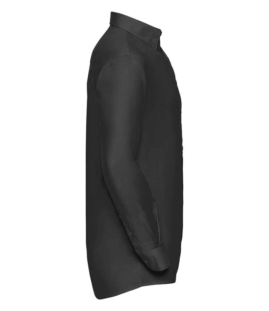 Russell Collection Long Sleeve Easy Care Oxford Shirt in by Russell — Custom branded clothing by Print Press, featuring premium embroidery produced in our specialist print lab in the UK.