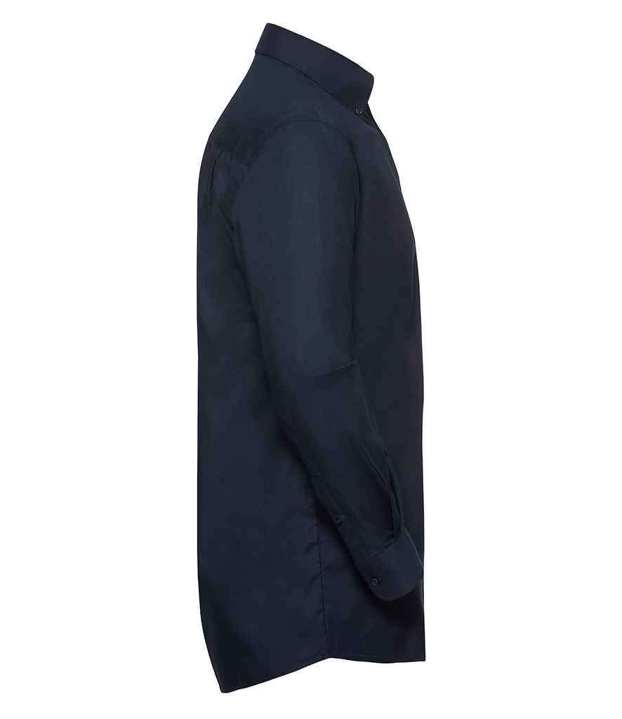 Russell Collection Long Sleeve Easy Care Oxford Shirt in by Russell — Custom branded clothing by Print Press, featuring premium embroidery produced in our specialist print lab in the UK.