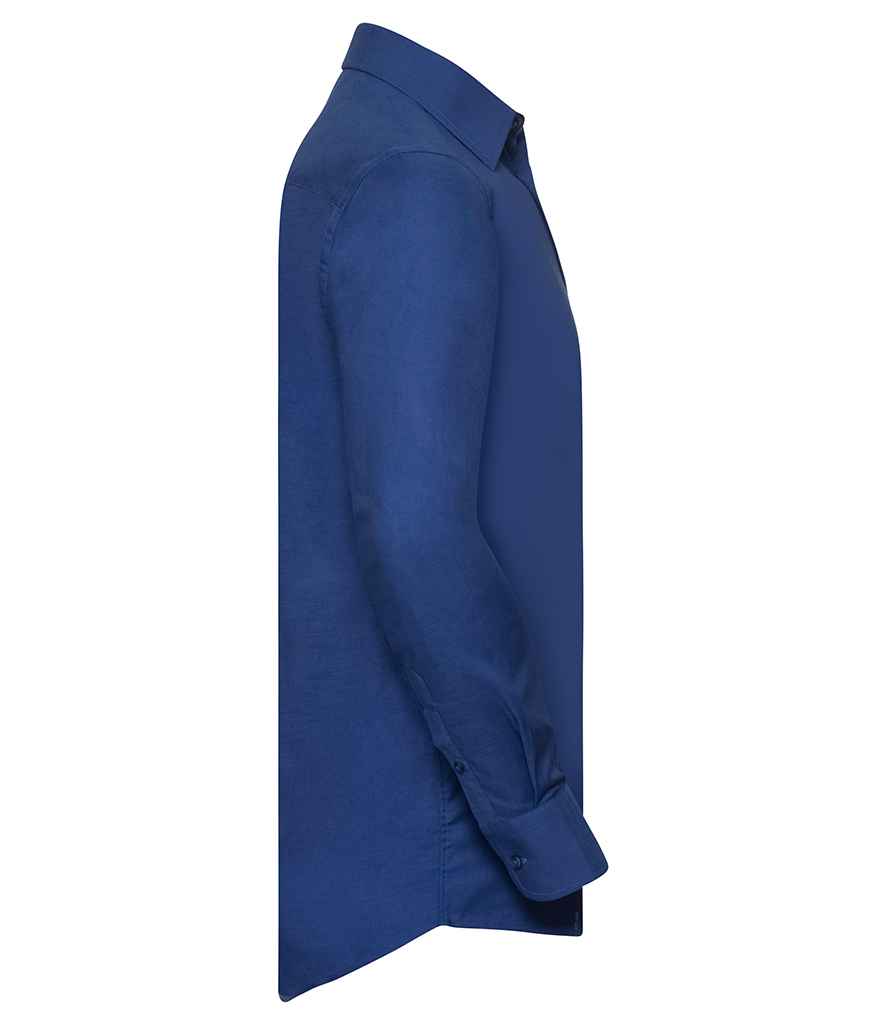 Russell Collection Long Sleeve Easy Care Oxford Shirt in by Russell — Custom branded clothing by Print Press, featuring premium embroidery produced in our specialist print lab in the UK.