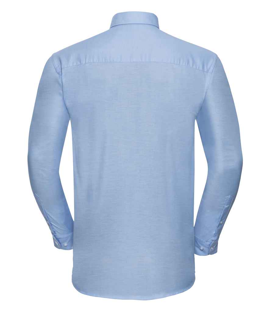 Russell Collection Long Sleeve Easy Care Oxford Shirt in by Russell — Custom branded clothing by Print Press, featuring premium embroidery produced in our specialist print lab in the UK.