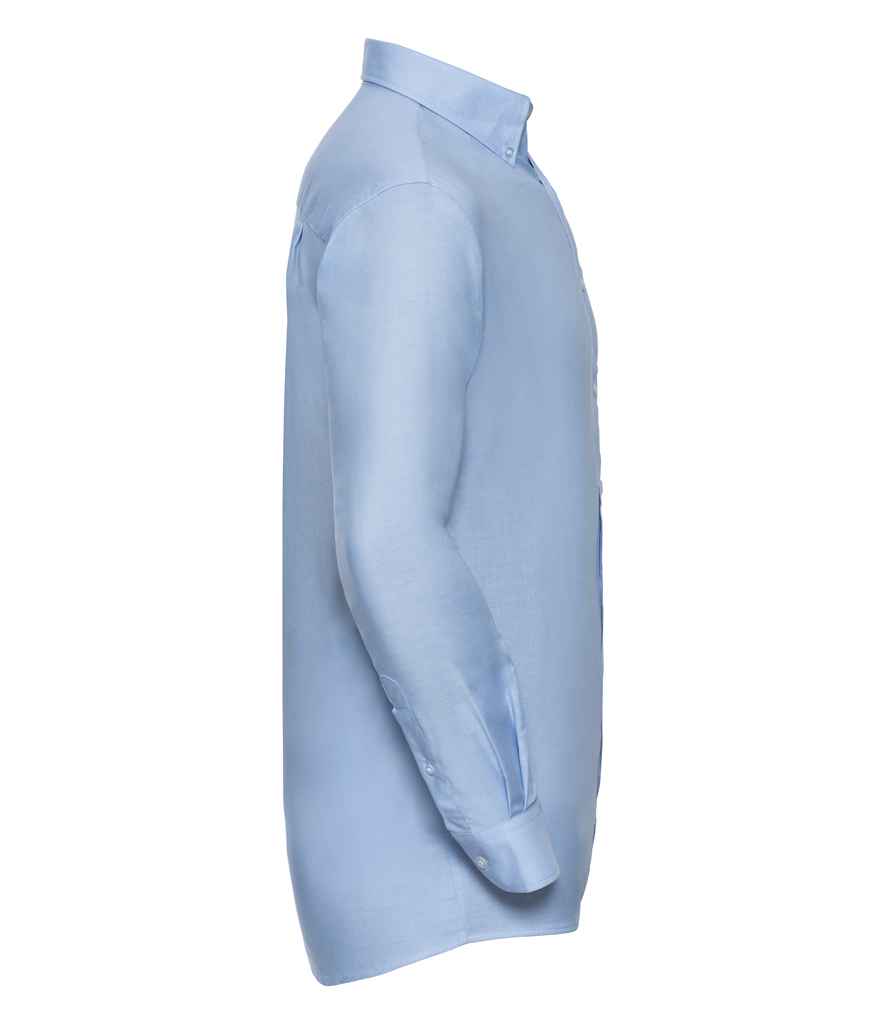 Russell Collection Long Sleeve Easy Care Oxford Shirt in by Russell — Custom branded clothing by Print Press, featuring premium embroidery produced in our specialist print lab in the UK.