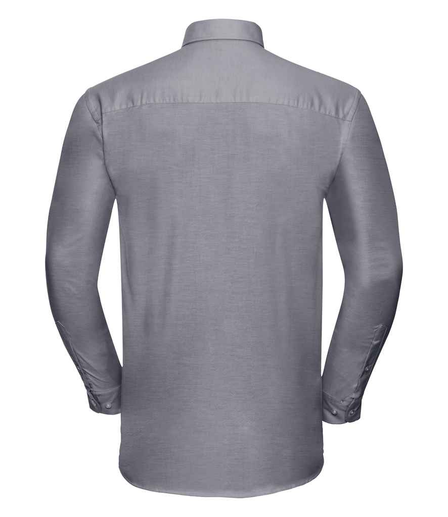 Russell Collection Long Sleeve Easy Care Oxford Shirt in by Russell — Custom branded clothing by Print Press, featuring premium embroidery produced in our specialist print lab in the UK.
