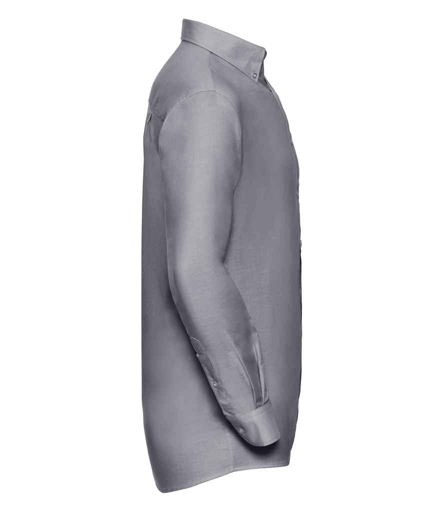 Russell Collection Long Sleeve Easy Care Oxford Shirt in by Russell — Custom branded clothing by Print Press, featuring premium embroidery produced in our specialist print lab in the UK.