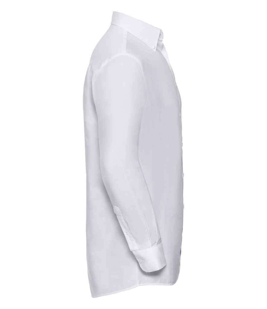 Russell Collection Long Sleeve Easy Care Oxford Shirt in by Russell — Custom branded clothing by Print Press, featuring premium embroidery produced in our specialist print lab in the UK.