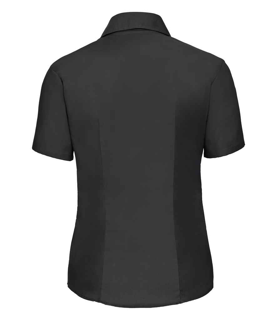 Russell Collection Ladies Short Sleeve Easy Care Oxford Shirt in by Russell — Custom branded clothing by Print Press, featuring premium embroidery produced in our specialist print lab in the UK.