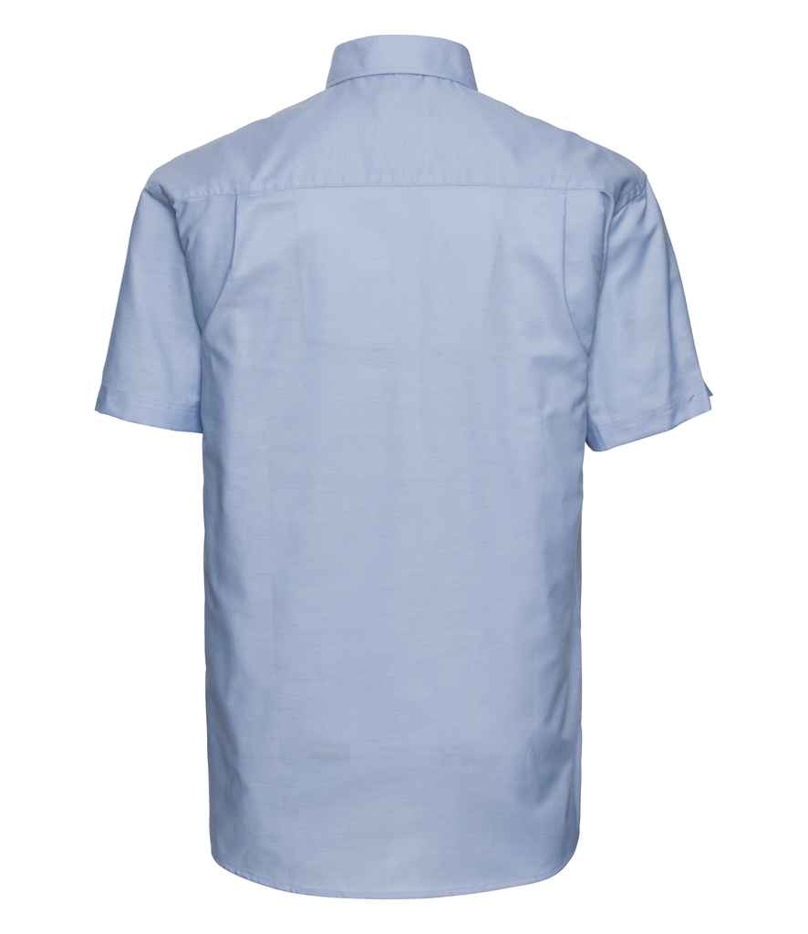 Russell Collection Short Sleeve Easy Care Oxford Shirt in by Russell — Custom branded clothing by Print Press, featuring premium embroidery produced in our specialist print lab in the UK.