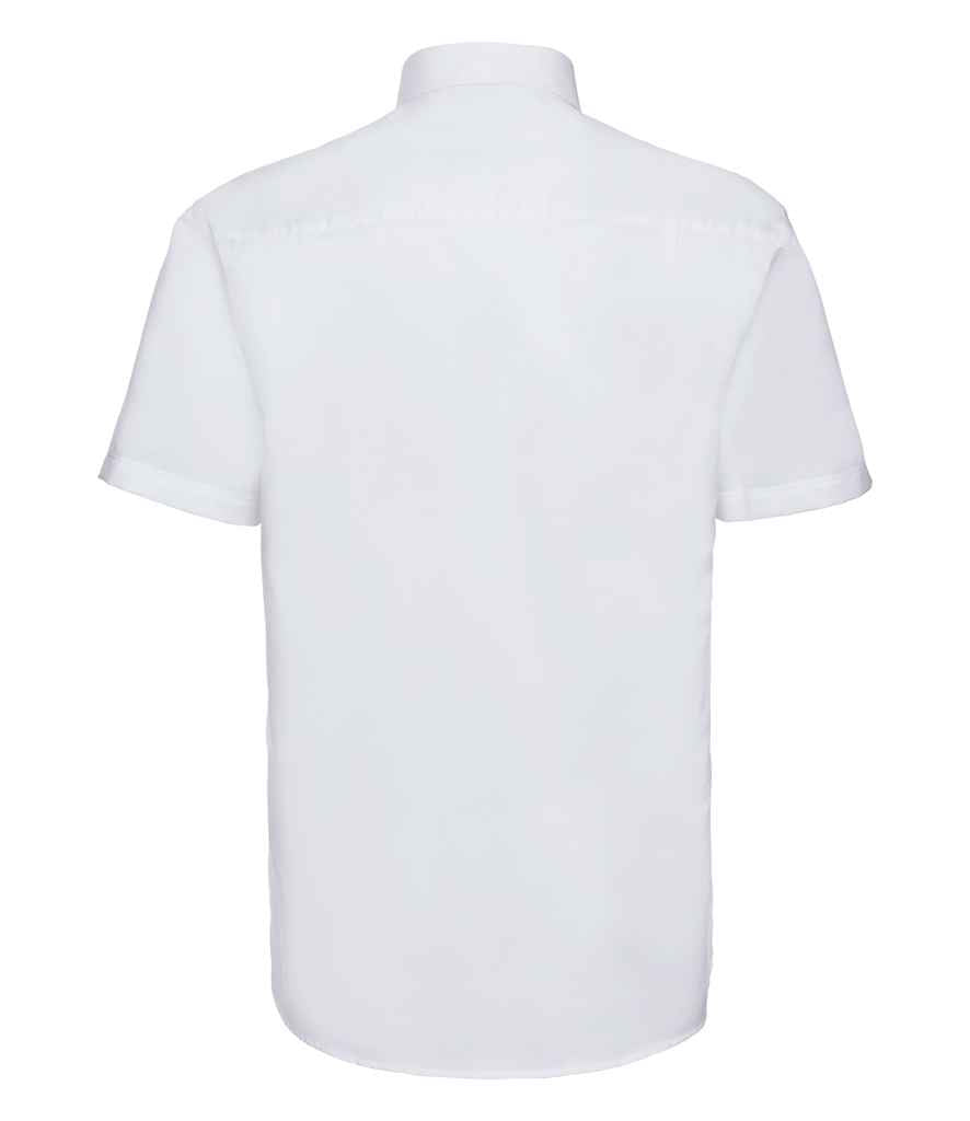 Russell Collection Short Sleeve Easy Care Oxford Shirt in by Russell — Custom branded clothing by Print Press, featuring premium embroidery produced in our specialist print lab in the UK.