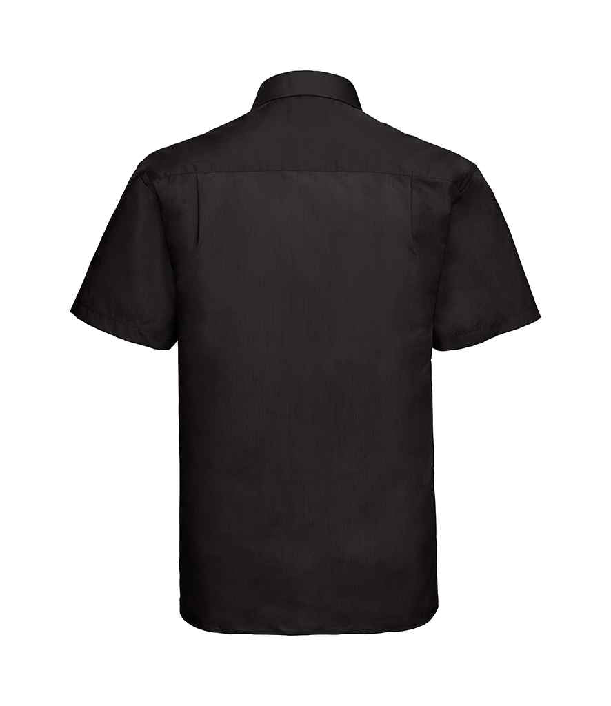 Russell Collection Short Sleeve Easy Care Poplin Shirt in by Russell — Custom branded clothing by Print Press, featuring premium embroidery produced in our specialist print lab in the UK.
