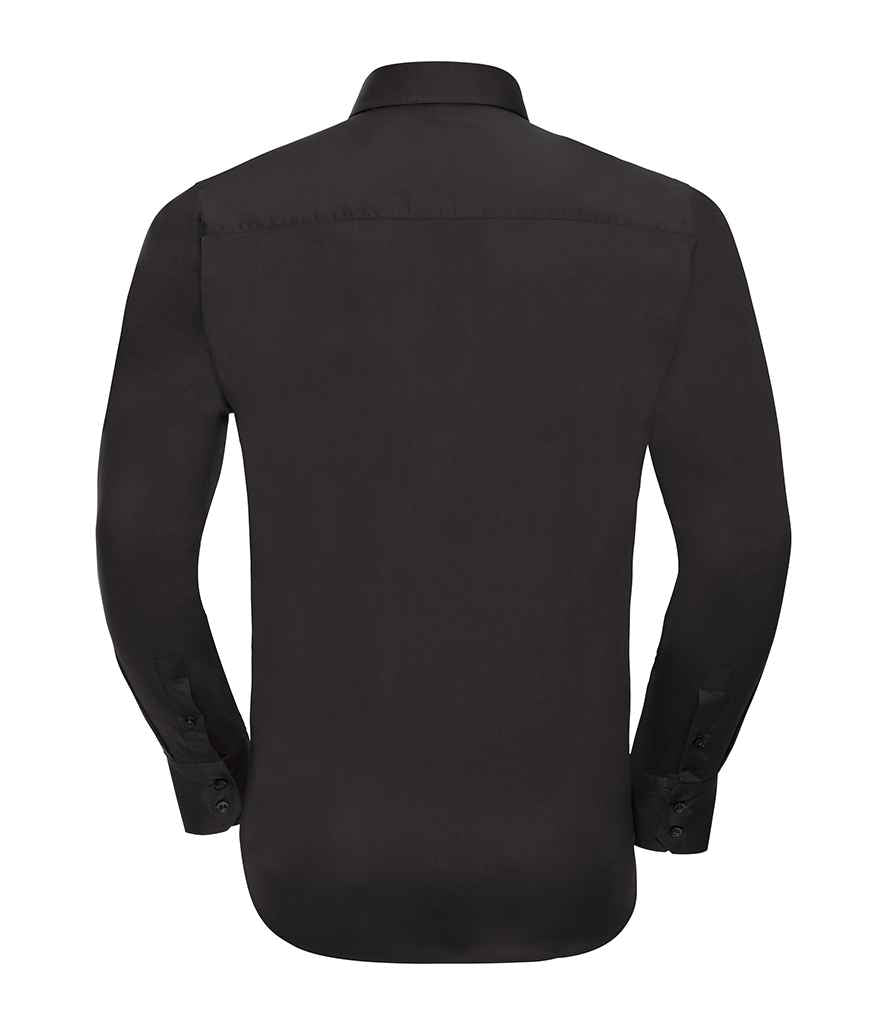 Russell Collection Long Sleeve Easy Care Fitted Shirt in by Russell — Custom branded clothing by Print Press, featuring premium embroidery produced in our specialist print lab in the UK.