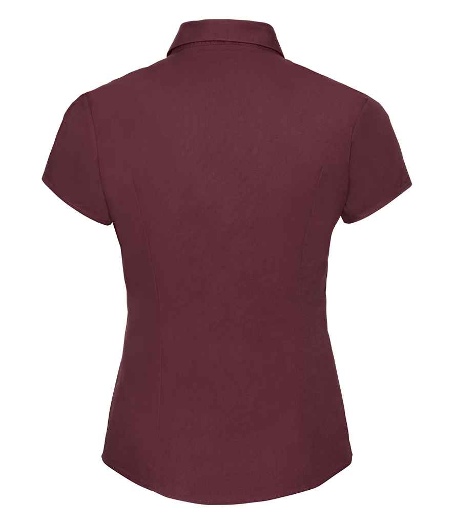 Russell Collection Ladies Short Sleeve Easy Care Fitted Shirt in by Russell — Custom branded clothing by Print Press, featuring premium embroidery produced in our specialist print lab in the UK.