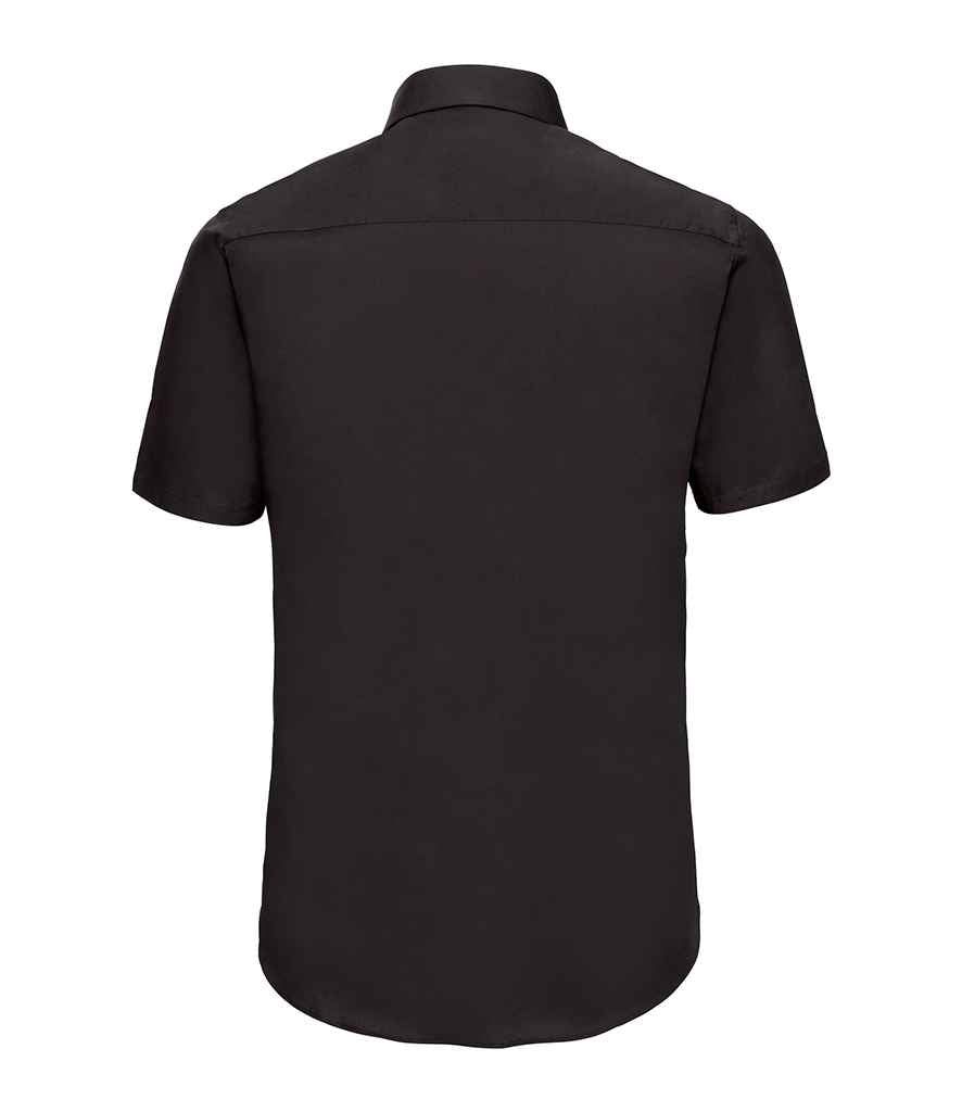 Russell Collection Short Sleeve Easy Care Fitted Shirt in by Russell — Custom branded clothing by Print Press, featuring premium embroidery produced in our specialist print lab in the UK.