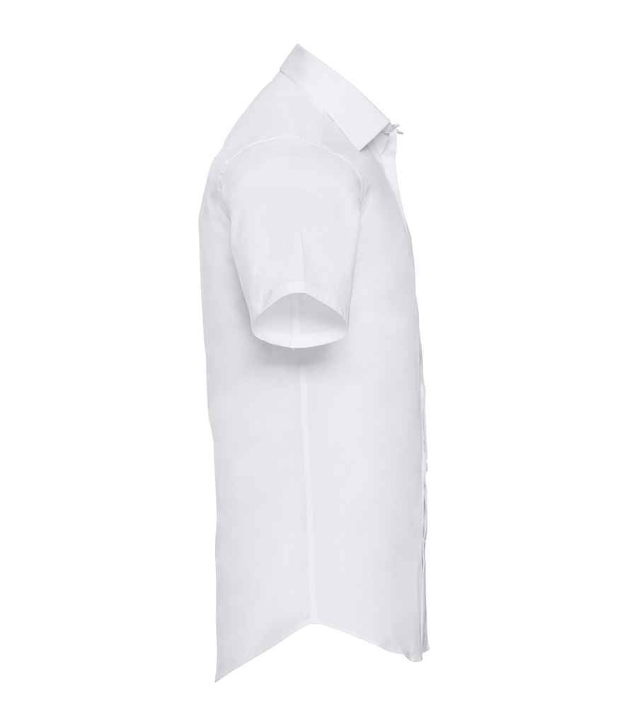 Russell Collection Short Sleeve Easy Care Fitted Shirt in by Russell — Custom branded clothing by Print Press, featuring premium embroidery produced in our specialist print lab in the UK.