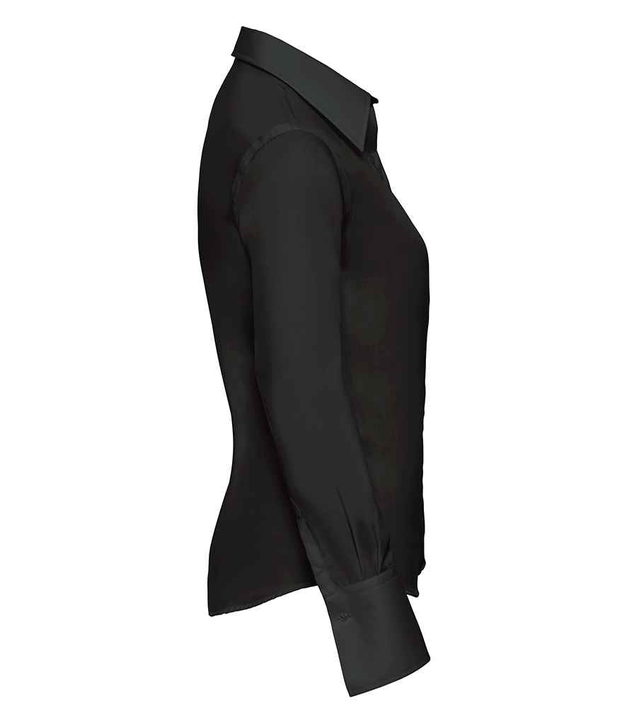 Russell Collection Ladies Long Sleeve Ultimate Non-Iron Shirt in by Russell — Custom branded clothing by Print Press, featuring premium embroidery produced in our specialist print lab in the UK.