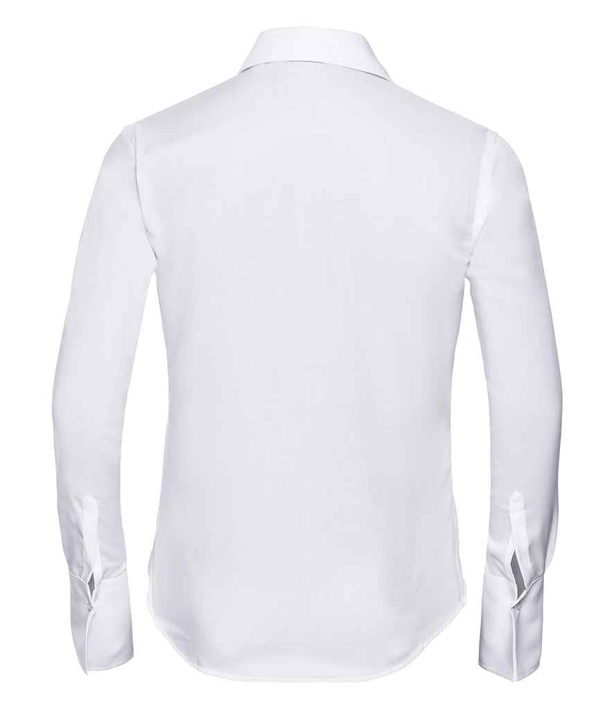 Russell Collection Ladies Long Sleeve Ultimate Non-Iron Shirt in by Russell — Custom branded clothing by Print Press, featuring premium embroidery produced in our specialist print lab in the UK.
