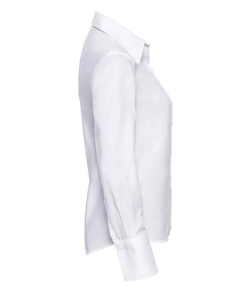 Russell Collection Ladies Long Sleeve Ultimate Non-Iron Shirt in by Russell — Custom branded clothing by Print Press, featuring premium embroidery produced in our specialist print lab in the UK.