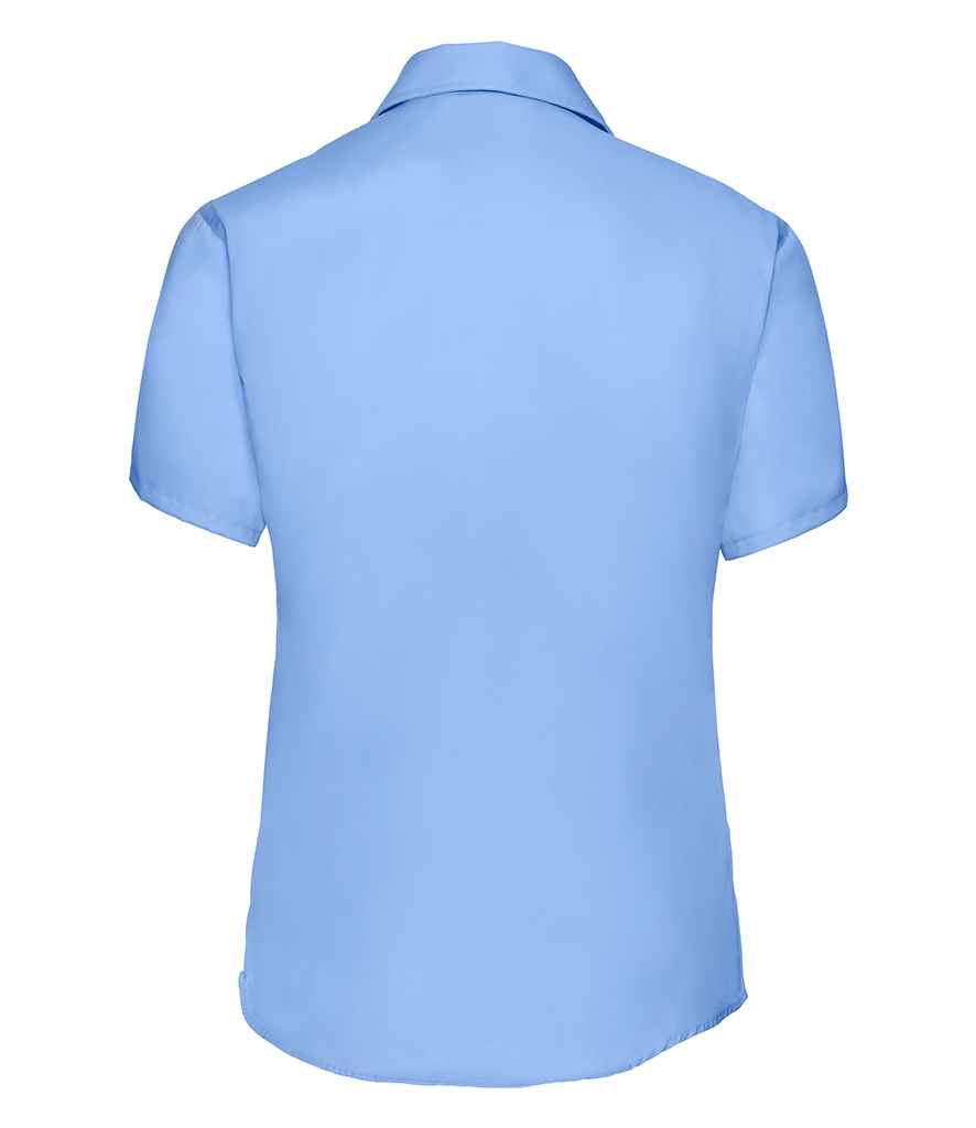 Russell Collection Ladies Short Sleeve Ultimate Non-Iron Shirt in by Russell — Custom branded clothing by Print Press, featuring premium embroidery produced in our specialist print lab in the UK.