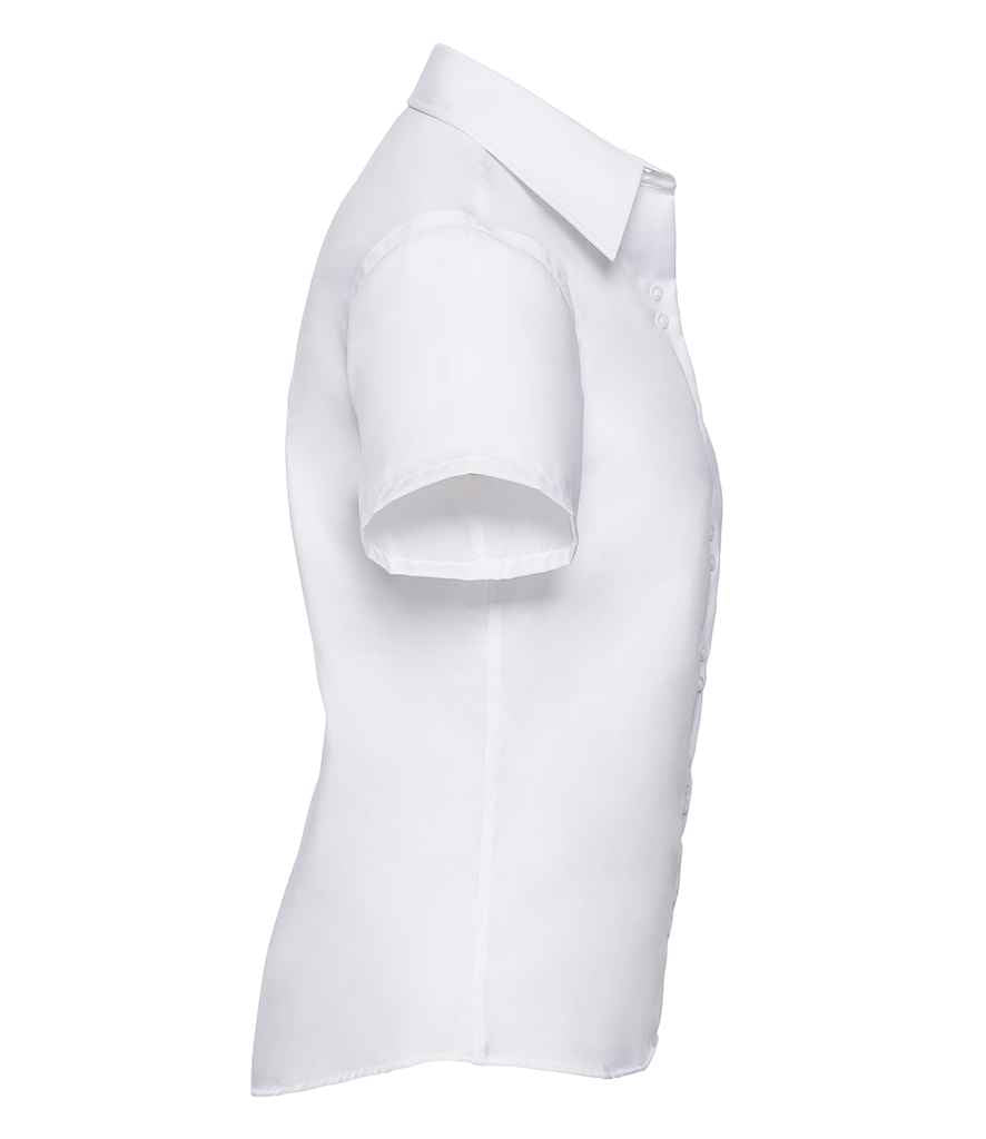 Russell Collection Ladies Short Sleeve Ultimate Non-Iron Shirt in by Russell — Custom branded clothing by Print Press, featuring premium embroidery produced in our specialist print lab in the UK.