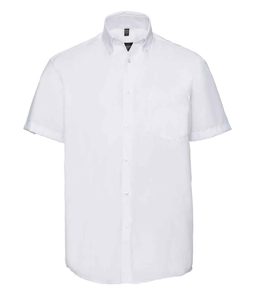 Russell Collection Short Sleeve Ultimate Non-Iron Shirt in by Russell — Custom branded clothing by Print Press, featuring premium embroidery produced in our specialist print lab in the UK.