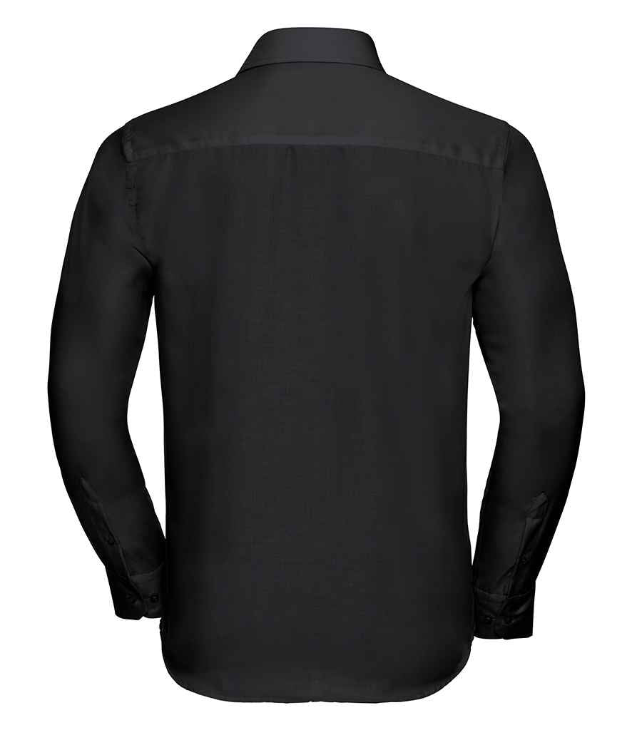 Russell Collection Long Sleeve Tailored Ultimate Non-Iron Shirt in by Russell — Custom branded clothing by Print Press, featuring premium embroidery produced in our specialist print lab in the UK.