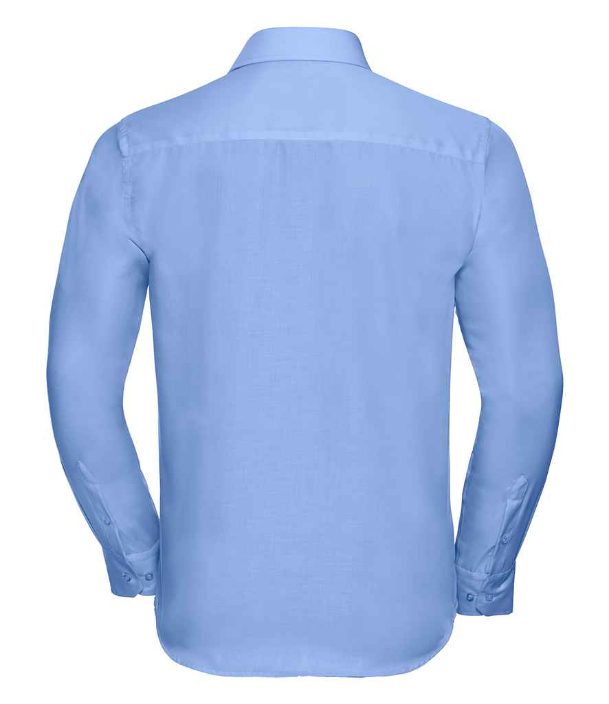 Russell Collection Long Sleeve Tailored Ultimate Non-Iron Shirt in by Russell — Custom branded clothing by Print Press, featuring premium embroidery produced in our specialist print lab in the UK.