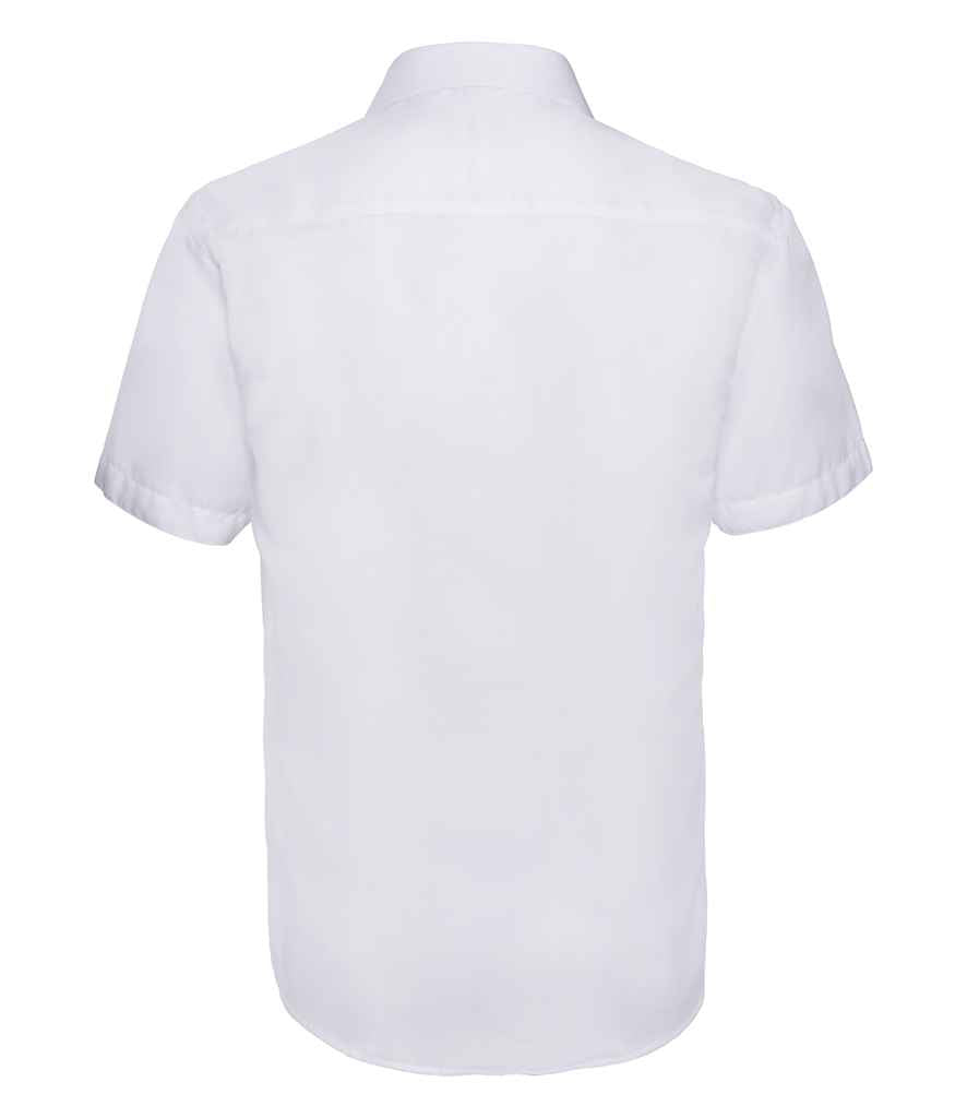 Russell Collection Short Sleeve Tailored Ultimate Non-Iron Shirt in by Russell — Custom branded clothing by Print Press, featuring premium embroidery produced in our specialist print lab in the UK.