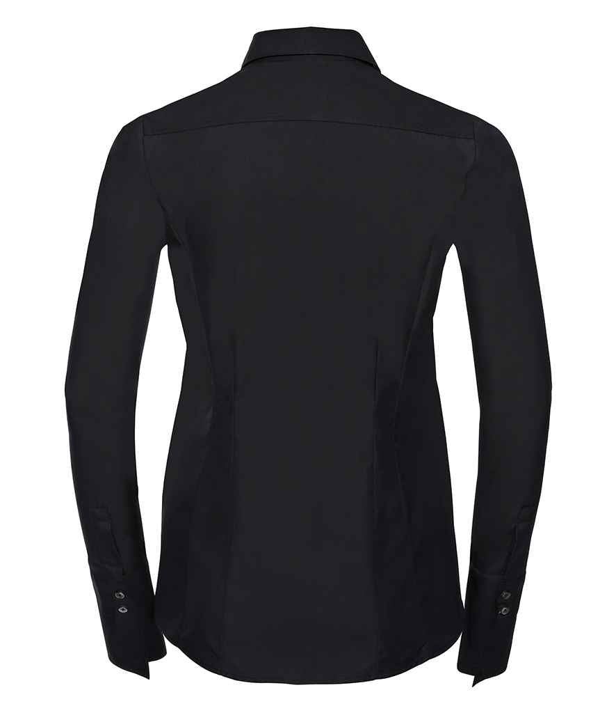Russell Collection Ladies Ultimate Stretch Shirt in by Russell — Custom branded clothing by Print Press, featuring premium embroidery produced in our specialist print lab in the UK.