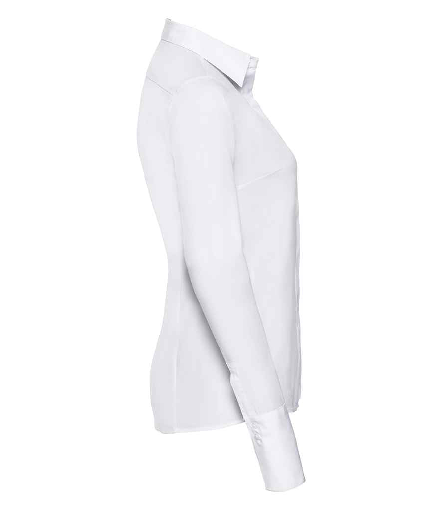 Russell Collection Ladies Ultimate Stretch Shirt in by Russell — Custom branded clothing by Print Press, featuring premium embroidery produced in our specialist print lab in the UK.