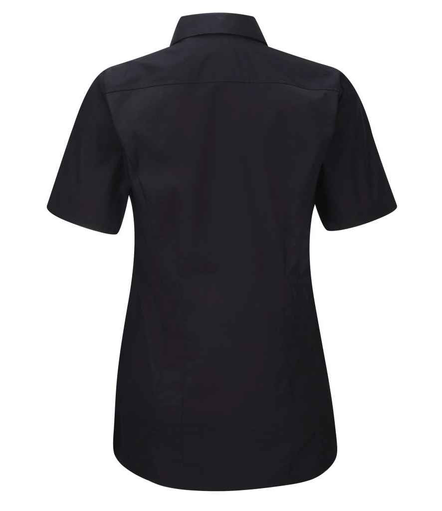 Russell Collection Ladies Short Sleeve Ultimate Stretch Shirt in by Russell — Custom branded clothing by Print Press, featuring premium embroidery produced in our specialist print lab in the UK.