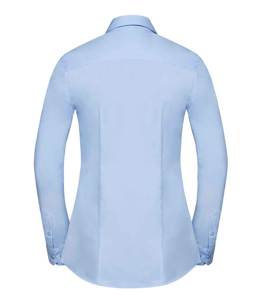 Russell Collection Ladies Long Sleeve Tailored Coolmax® Shirt in by Russell — Custom branded clothing by Print Press, featuring premium embroidery produced in our specialist print lab in the UK.