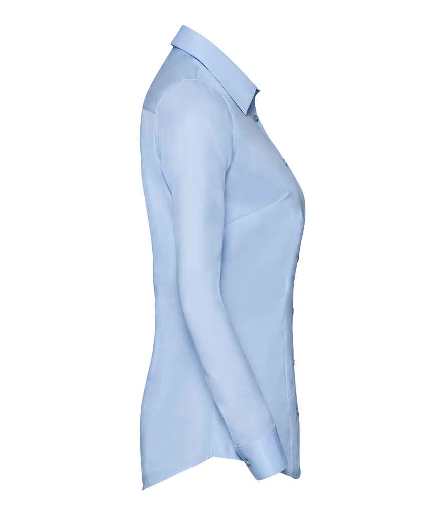 Russell Collection Ladies Long Sleeve Tailored Coolmax® Shirt in by Russell — Custom branded clothing by Print Press, featuring premium embroidery produced in our specialist print lab in the UK.